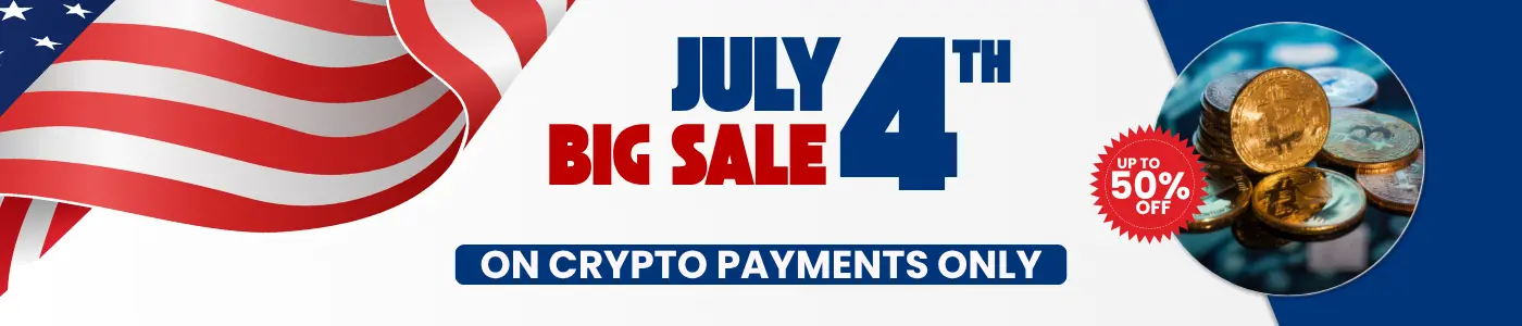 4th of July Crypto Discount
