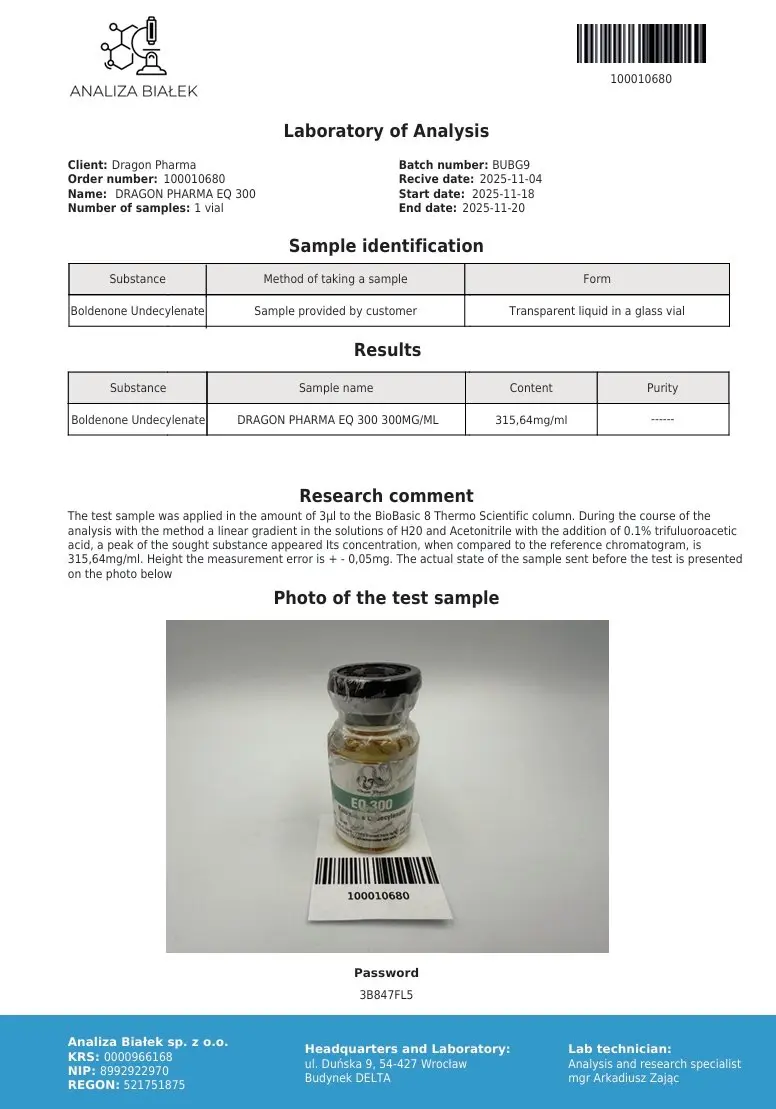 EQ 300 Lab Test