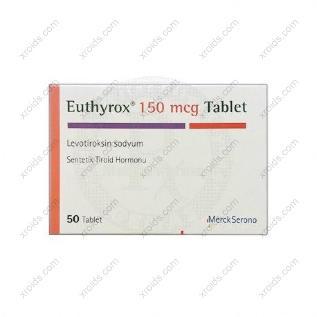 Euthyrox (T4) 150 mcg - Levothyroxine Sodium - Merck Serono Euthyrox (T4) 150 mcg - Levothyroxine Sodium - Merck Serono