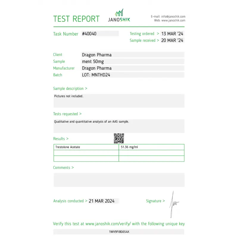 Ment 50 Lab Test