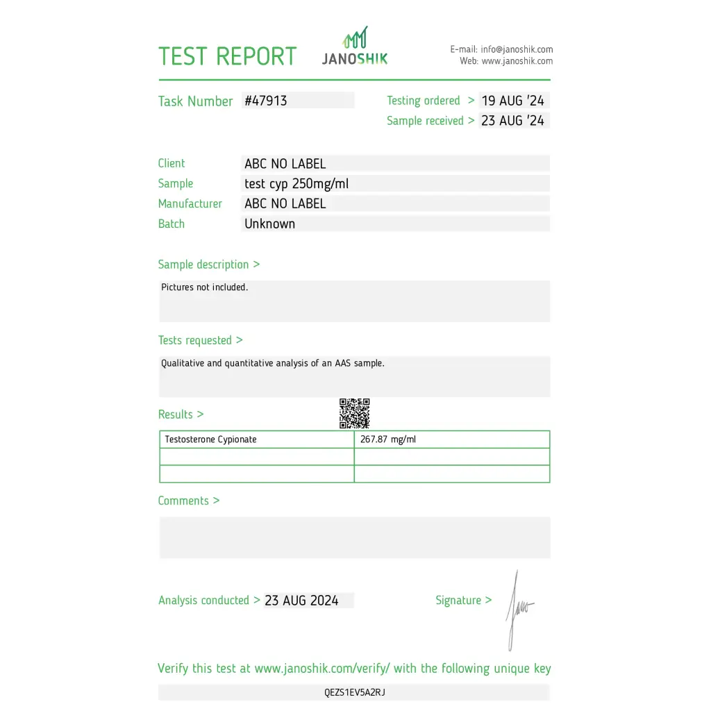 Testosterone Cypionate 250