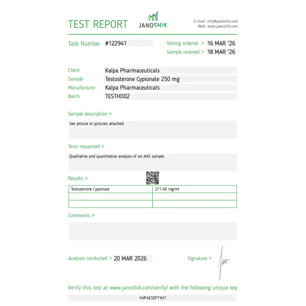 Testoxyl Cypionate 250 (Testosterone Cypionate)