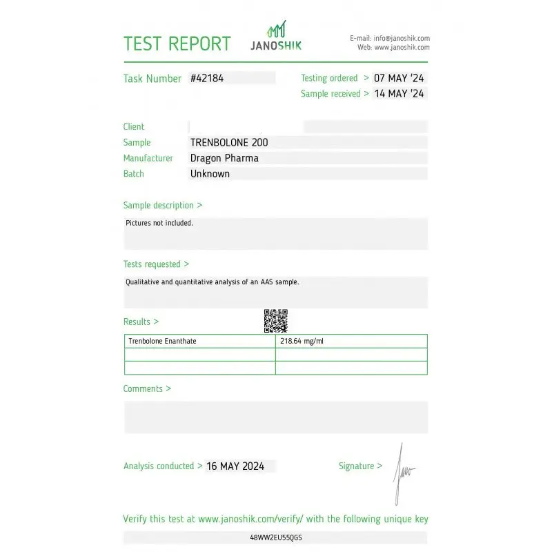 Trenbolone 200 Lab Test May 2024